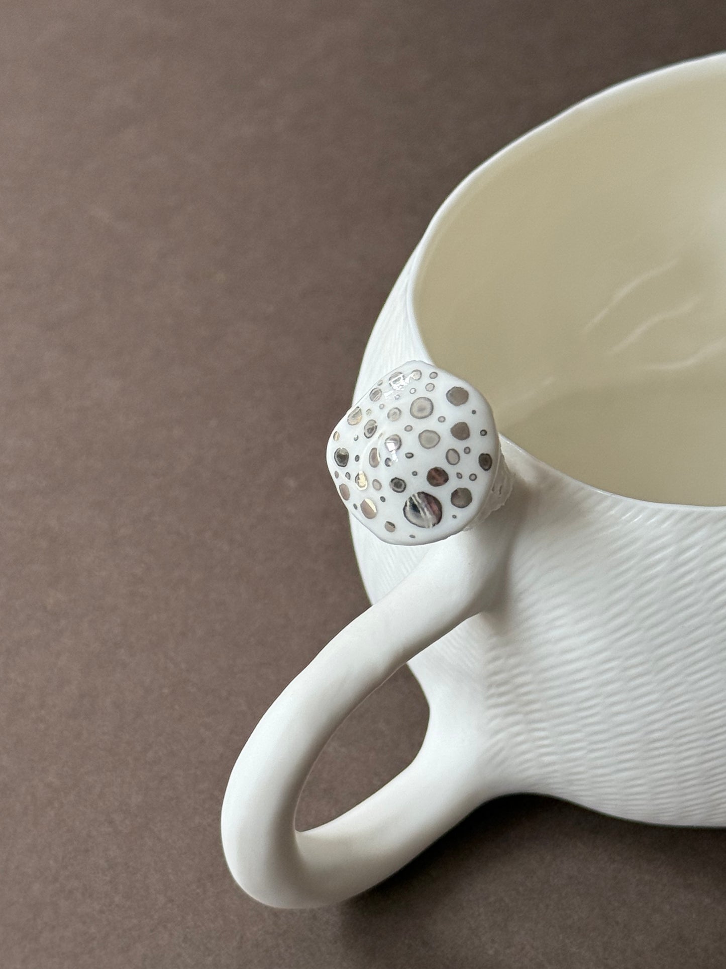 Porcelain Hedgehog with platinum