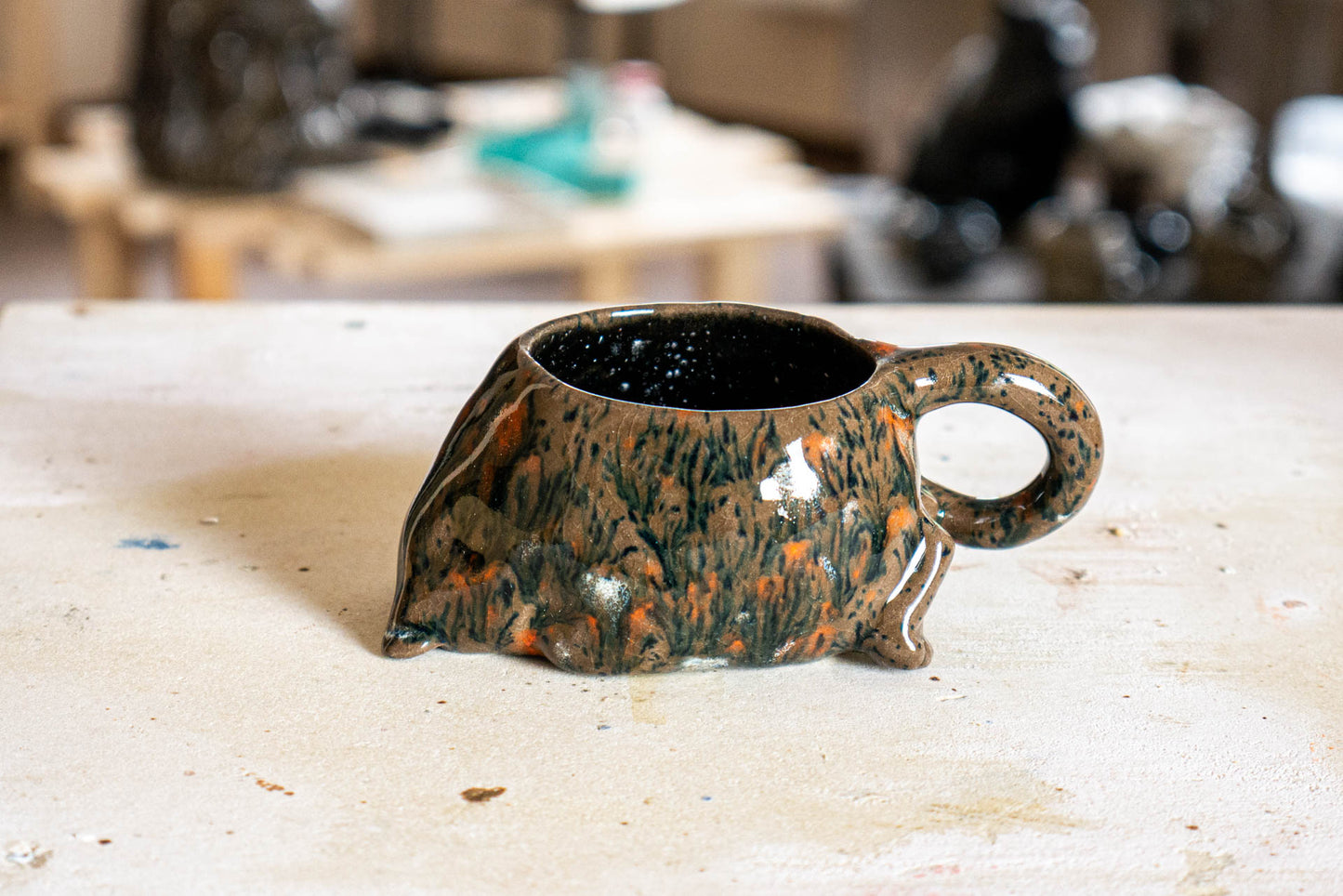 Cup The Cat is tired