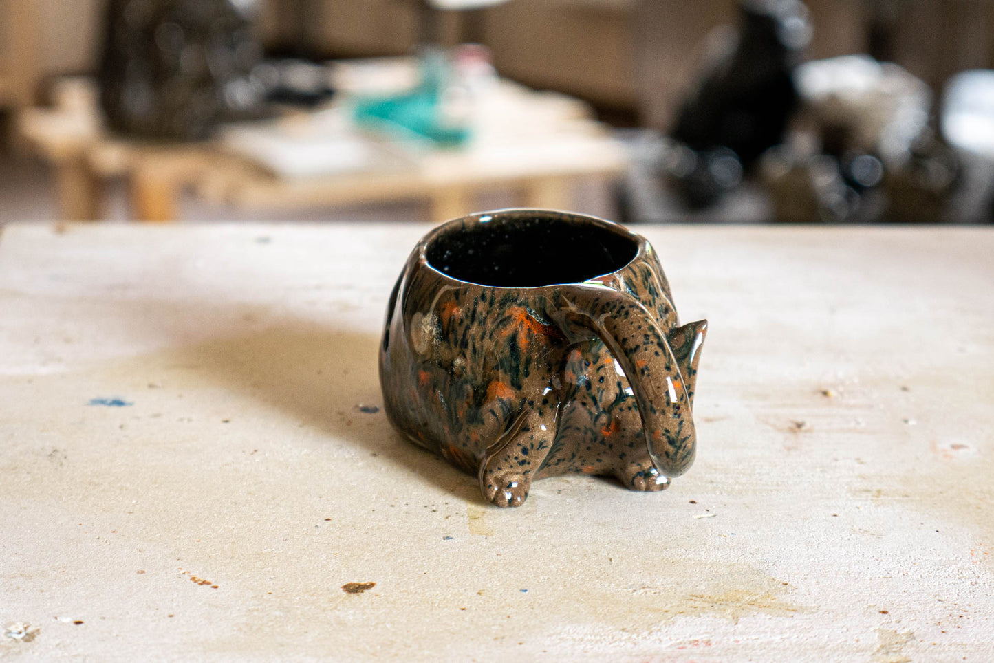 Cup The Cat is tired