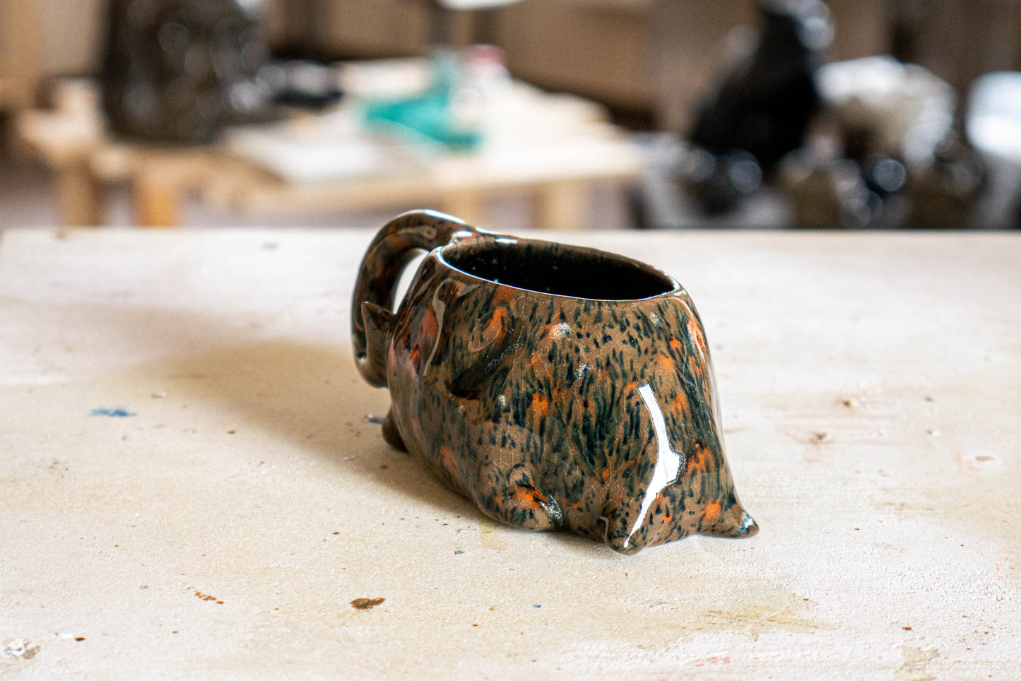 Cup The Cat is tired