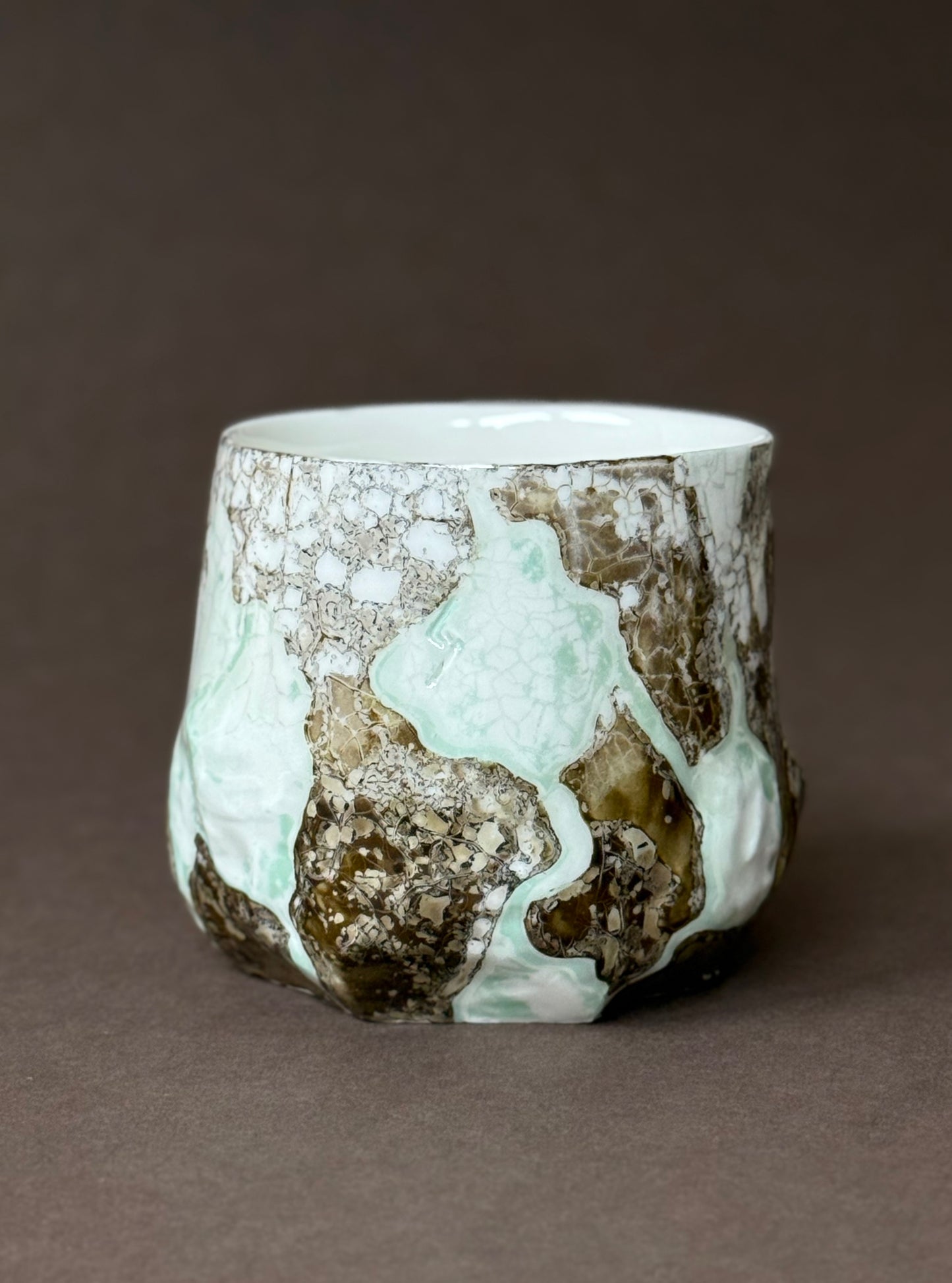 Brown-Turquoise Glass