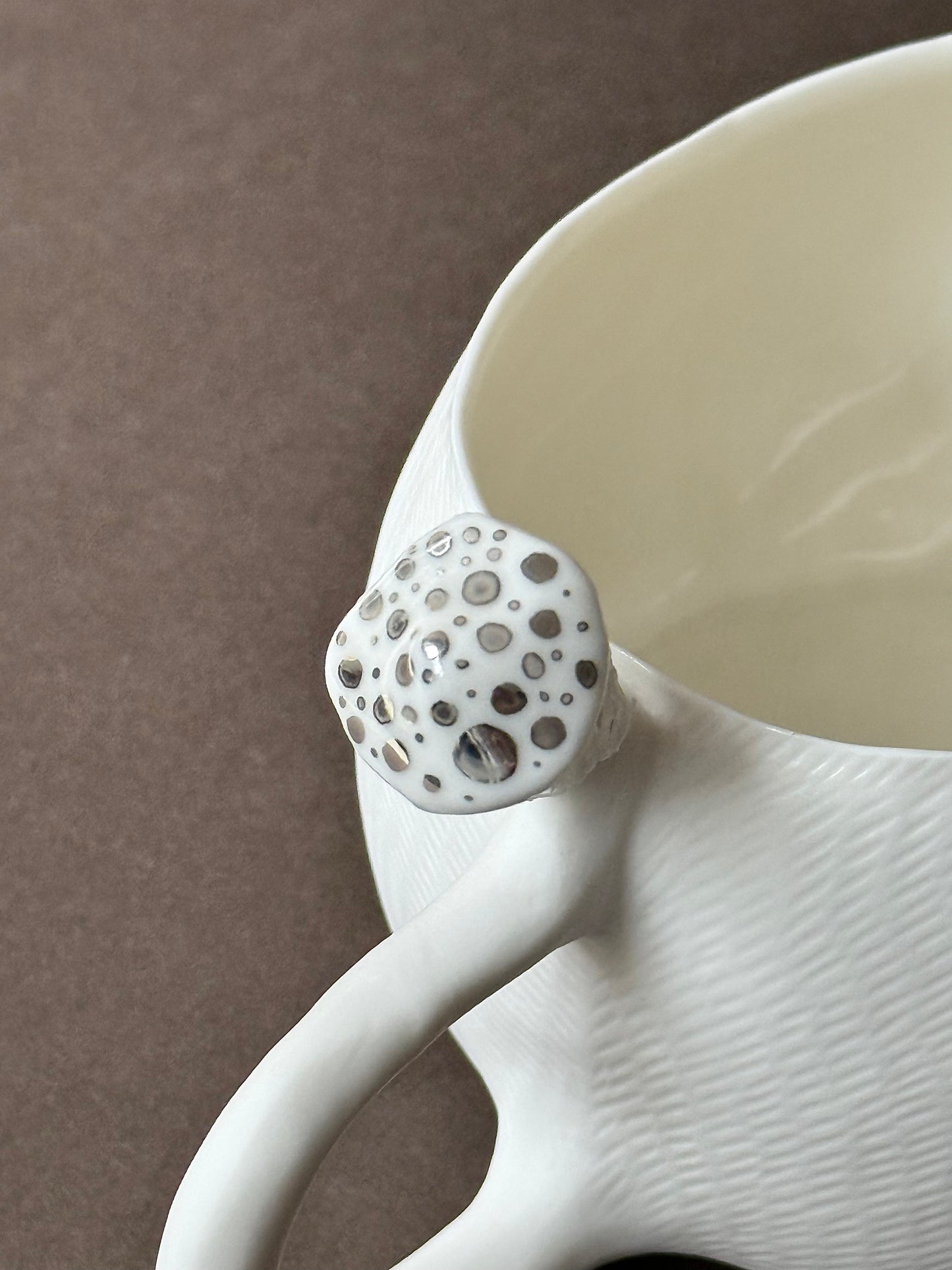 Porcelain Hedgehog with platinum