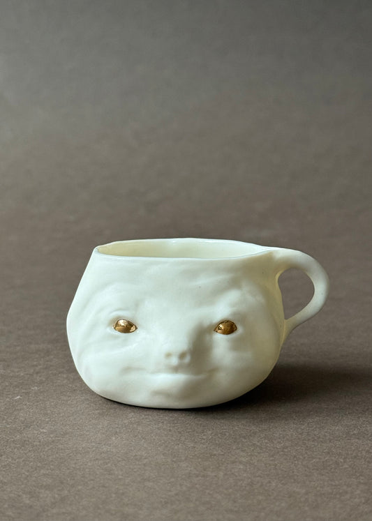 Coffee cup Sloth with gold