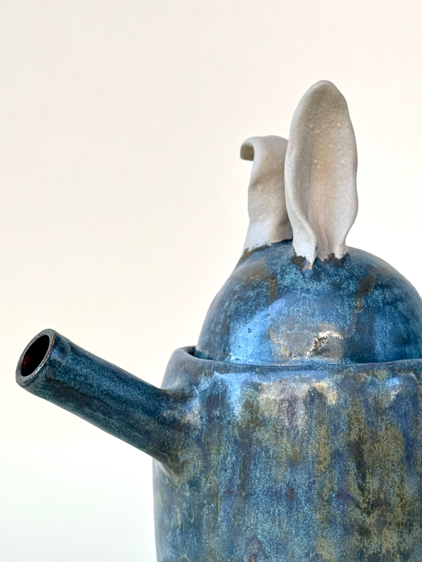 Teapot Green Paws